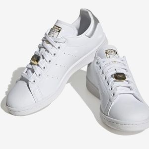 Adidas Stan Smith silver gold brand new